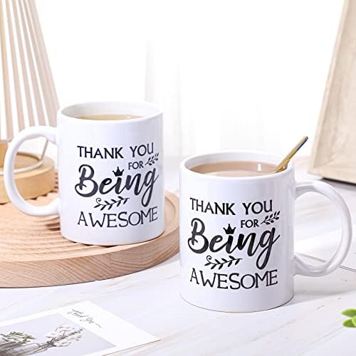 4 Парчиња Ви Благодариме Што Сте Одлични Шолји За Кафе 12 мл Инспиративни Ви Благодариме Чаши За Кафе Подароци За Вработените Соработниците