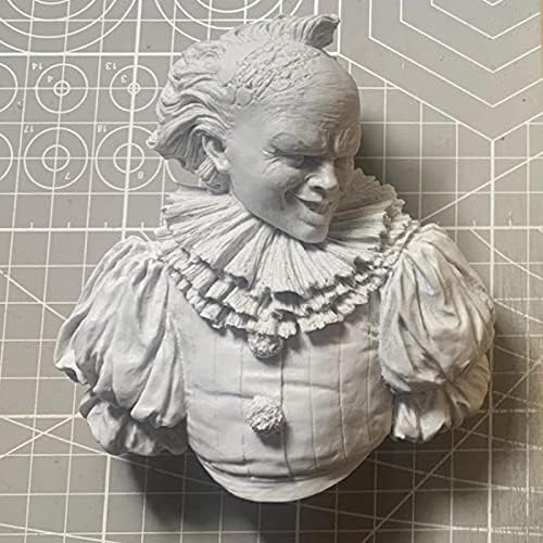 GL-HOME 1/10 Fantasy Theme Evil Clown Carlow Charicer Bust Model Unpicted Unassembled Miniature Model Set-L21526