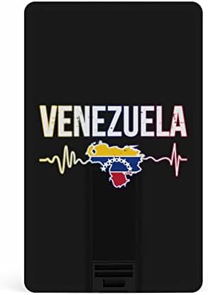 Срцето На венецуела Го Победи USB Флеш Диск Дизајн НА Кредитна Картичка USB Флеш Диск Персонализиран Мемориски Стап Клуч 64G