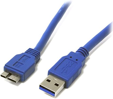Startech.com 1 ft Superspeed USB 3.0 кабел A до Micro B - 30cm USB 3 до микро Б кабел, сина