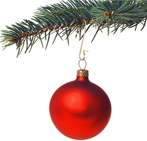 Орнаменти за дозвола за украси на Божиќ, 50 парчиња Божиќ украс метал во форма на куки во форма на куки за елки, елко-топка топка, виси декорација