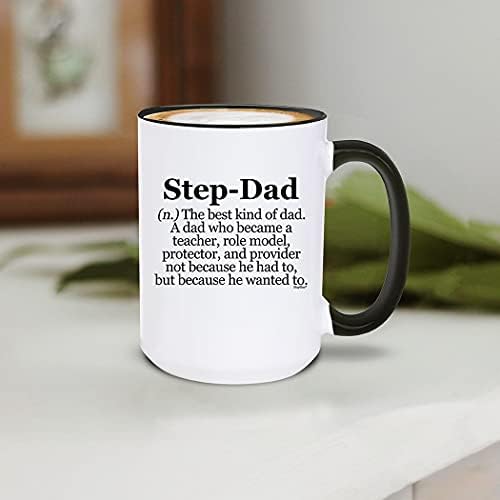 Shop4ever чекор-dad Дефиниција црна рачка керамичка кафе кригла 15 мл