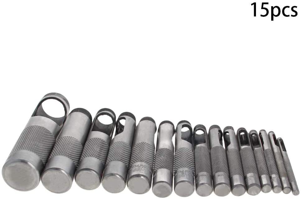 Беттомшин тркалезна челична шуплива удар сет од 3мм до 25мм кожен занает занаетчиски алатки за удар на дупка 15 парчиња