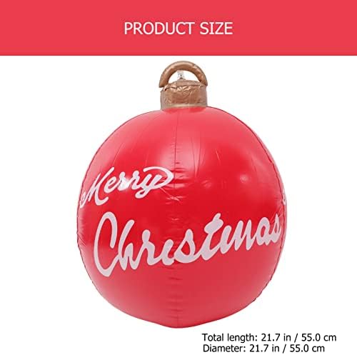 Toyandona надувување на Божиќната топка на отворено гигантски гигантски весел Божиќ ПВЦ балони за надувување на декорација со надувување