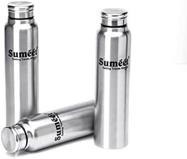 Sumeet тенок не'рѓосувачки челик протекно шише со вода / шише со фрижидер - 550ml - пакет од 3