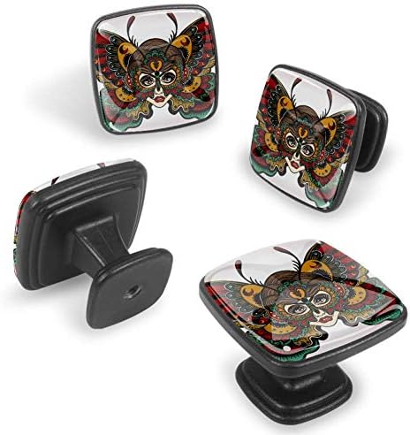 Фиоката за складирање влече со 8 завртки Компјутерски биро рачки дома DIY студија за спални соби за пеперутки
