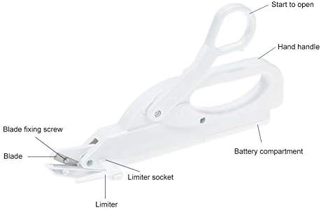 Повеќенаменски електрични автоматски ножици за ножици за ножици за безбедност на батерии управувани со рачни ножици за шиење на електрична
