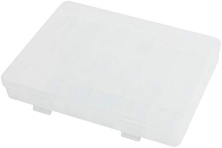 X-Ree 1,4 x 1,6 x 1 чиста бела пластика 18 слоеви кутија за складирање на електронски делови (1,4 '' x 1.6 '' x 1 '' Caja de