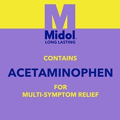 Долготрајно олеснување од Мидол, РЕДИВЕР ЗА МЕНТАРСКИ РАБОТНИЦИ И Треска, капчиња со ацетаминофен за олеснување на менструалниот