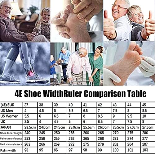 ZBJH Екстра широки дијабетични чевли со отечени нозе широко вклопуваат со голема големина артритис едем нозе обувки за дишење лесни чевли