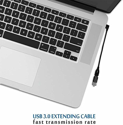 Kaibsen® USB 3.0 Машки до женски кабел за продолжување од 90 степени надолу лево и десен агол Супер брз 5Gbps Должина на трансфер на податоци: