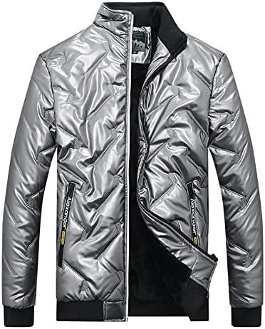 Есенски јакна Човек Клуб плус големина Долг ракав модерна џебна јакни удобност густа цврста боја на ветровитната качулка9