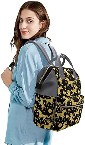 Златен сјај Унирози торбички ранец ранец со голема капацитет торба за рамо водоотпорна торба за мама