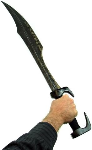 Господар меч на прибор за јадење на Спарта автентичен меч од реплика 300 филмови, црно