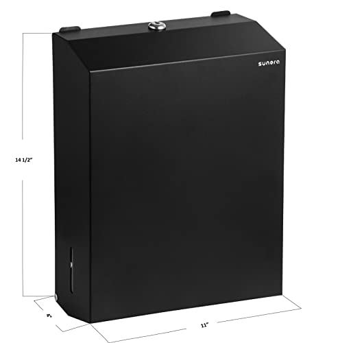 Dispenser за пешкири за црна хартија Sunera 400 C-Fold / 525 Мулти-пати комерцијална хартиена крпа, дома, бања, бања, мијалник,