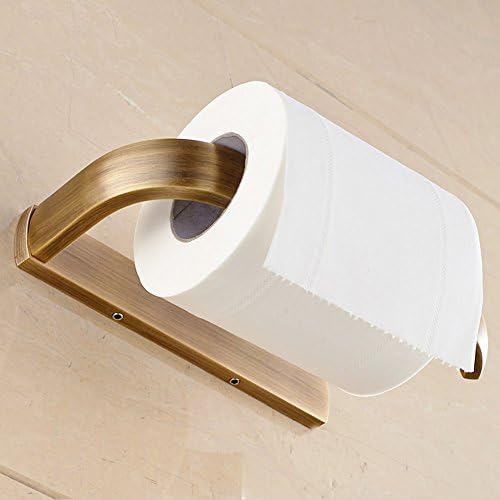 Држачи За тоалетна ролна Бронза, Држачи За Тоалетна Хартија Во Европски Стил За Монтирање На Ѕидни Едноставни Завртки-Златни