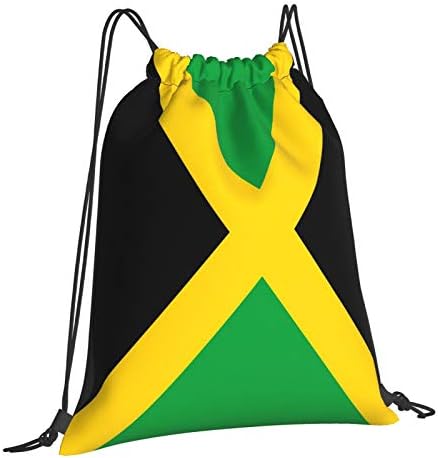 Ранец За Врвки Дуџиеа, Торба За Теретана Со Знаме На Јамајка Ранец За Спортски Ранец Чинч За Мажи Жени Шопинг Јога Пливање Патување