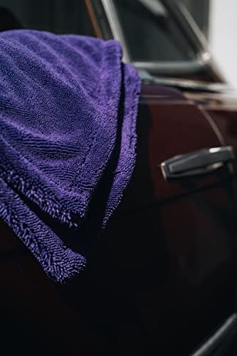 55 ТЕХ Брзо сушење крпи за автомобили - 31 x20 - CAR миење сув и чист микрофибер пешкир за пресврт на јамка за побрзо чистење