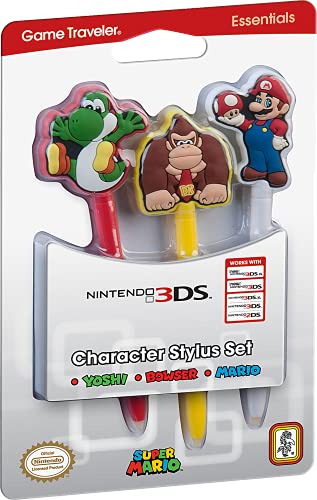 Официјално Лиценциран Nintendo 3DS – Игра Патник Најважен-3pc. Карактер Игла Пакет-Марио, Јоши, Магаре Конг