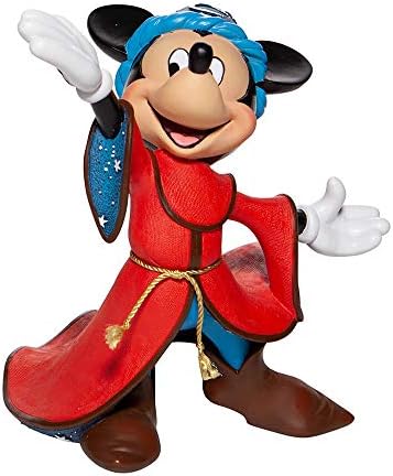 Enesco Disney Showcase Couture de Force Force Fantasia 80 -годишнината на Волшебникот Мики Мики Маус Фигура, 8,74 инчи, повеќебојни