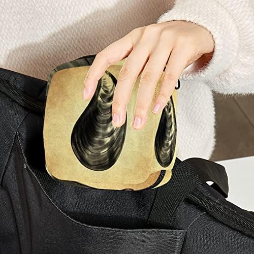 Скица на морски животни школки санитарна торба за складирање на салфетки за салфетка, преносен период торбички торбички за период менструална