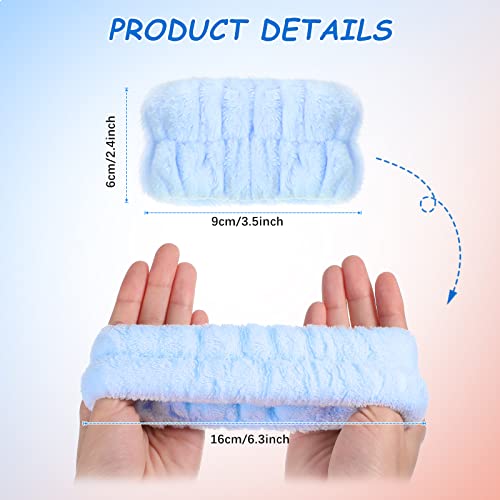 4 пара зглобот бања мијалници за миење микрофибер миење на лицето за миење на зглобот на зглобот на зглобот на зглобот