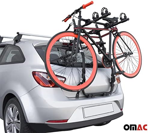 ОМАК 3 решетка за велосипеди за Тојота Рав 4 2013-2018 Црно | Носач на велосипеди за велосипеди за автомобили 99 lbs оптоварување