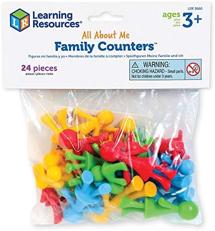 Ресурси За учење Семејство Шалтери Паметни Пакет, Тактилни Учење, Броење &засилувач; Сортирање Играчка, 24 Шалтери, Возраст 3+