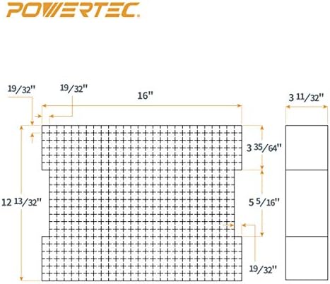 Powertec 71603-P2 ПРЕД-КАМЕН ВЕРТИРАЕ- прилагодлив материјал за вметнување за L-BOXX2, систем за транспорт на електрична енергија, 2 PK