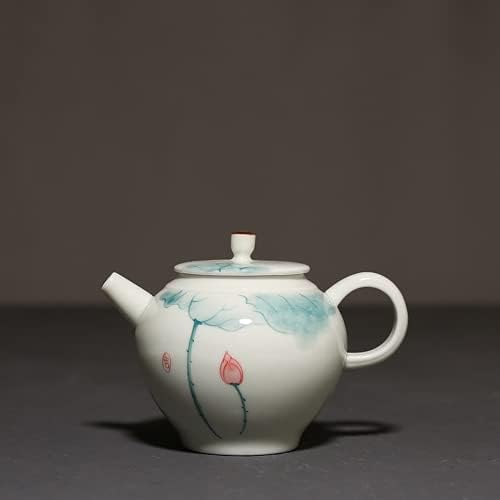 Paynan 150ml порцелан рачно обоен лотос чајник кинески кунг фу чај со чај керамички софтвер за пијалоци
