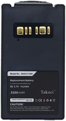 Заменска батерија за замена на Youejoeq за DataLogic Falcon X3, X3 Plus, X4, одговара на Дел бр 94ACC1386, BT-26 BarCode Scanner Battery-5200mah