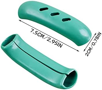 2 парчиња/постави силиконски анти-скалд тенџере за капакот на рачката, а не капакот на држачите за лизгање, анти-скалинг силиконски