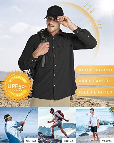 33.000 метри маички со долги ракави за заштита на сонцето UPF 50+ UV Брзо суво ладење риболов кошули за пешачење за пешачење во кампување за