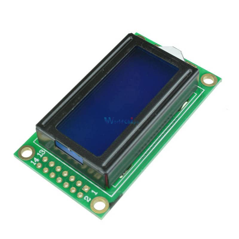 0802 LCD 8x2 знак LCD дисплеј модул 5V LCM сино задно осветлување за Arduino