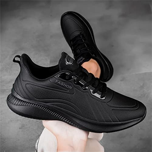 Одење патики мажи Обични тренери кожа чипка со цврста мода едноставни чевли што трчаат чевли Атлетски сандали