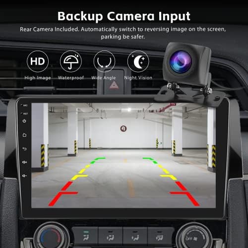 UNITOPSCI Автомобил Радио За Honda Civic 2015-2020, Android 11 2G 32G Apple CarPlay Android Авто Автомобил Стерео GPS Навигација Bluetooth