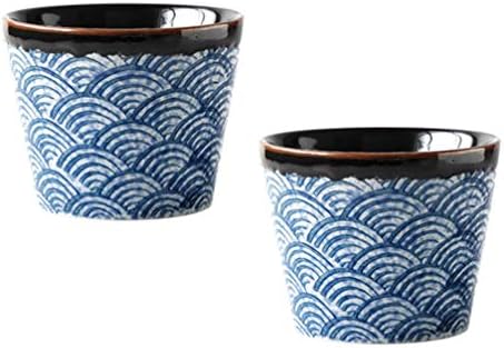 Doitool Јапонски пијалоци Decanter Set Decanter Постави 2 парчиња керамички јапонски чаши за садови мали чаши чај чаши чаши