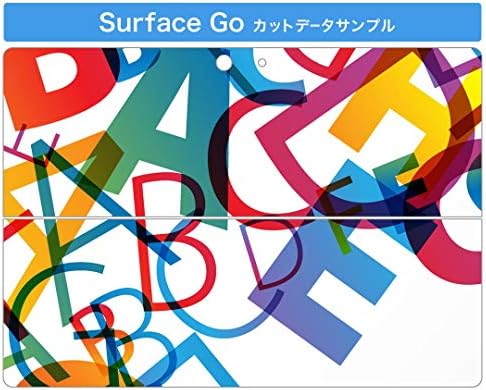 Декларална покривка на igsticker за Microsoft Surface Go/Go 2 Ултра тенки заштитнички налепници на телото 001106 Англиски шарени