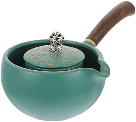 Хемотон керамички чајник гроздобер чај котел кунг фу чајник јапонски стил чај инфузер со рачка чај кафе -диспензер за домашно кафе чај куќа