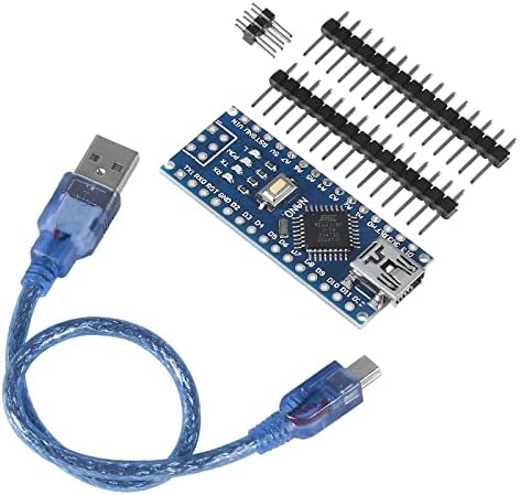 Shutao 3PCS за Nano v3.0 Atmega328p Module 5V 16M CH340 Mini USB Micro Controller Development Board со табла за микроконтролер на заглавија
