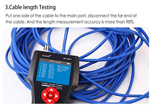 Teyafa NF-8601W Ethernet Cable Tester Ping, POE