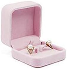Кутија за накит Хахаваи, кадифена презентација накит прстен ѓердан за нараквици за складирање кутија кутија кутија подарок - црна голема кутија