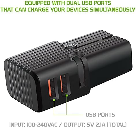 Двојниот универзален USB адаптер работи за JBL Live Pro+ TWS за светска моќ и патување помеѓу САД/ЕУ/ЦН/АУС/НЗ/Велика Британија