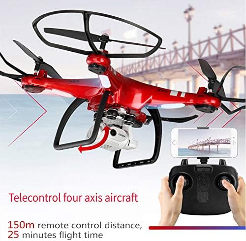 Xiaokeke FPV дрон со камера за возрасни 4K HD видео во живо, RC Quadcotper хеликоптер за деца почетници 25 мин.