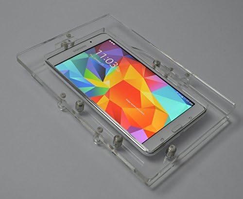 Tabcare Компатибилен Samsung Galaxy Tab 3 7.0 lite wallид монтирање акрилик безбедносен куќиште за ПОС, киоск, приказ на продавници