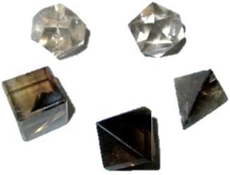 Jet International Crystal Jet Smoky Quartz Sacred Geometry Поставува бесплатна терапија со боклет 5 камена платонска цврста меркаба