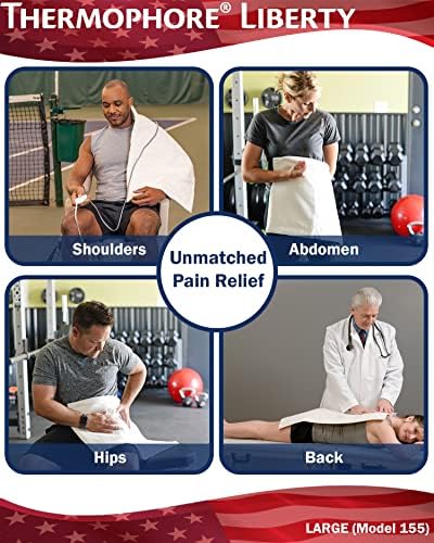 Направено во САД - Термофор Либерти 2 - Влажна подлога за греење за артритис, грб, врат, болка во рамото и олеснување на грчеви - Електрични, 3