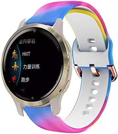 Поветка од 18мм силиконски замена за паметни часовници лента за лента за тиквеч C2 за Garmin Active S Smart Watch Watch WatchBard