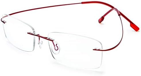 Очила За Читање без рамки За Жени Мажи Флексибилни Лесни Читатели Од Легура На Титаниум Очила
