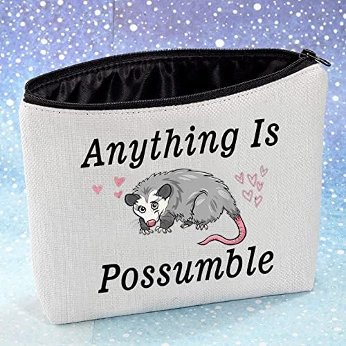 G2tup Opossum Љубовник Козметичка Торба Опосум Шминка Торба Се Е Можно Смешни Опосум Патент Торба Подарок